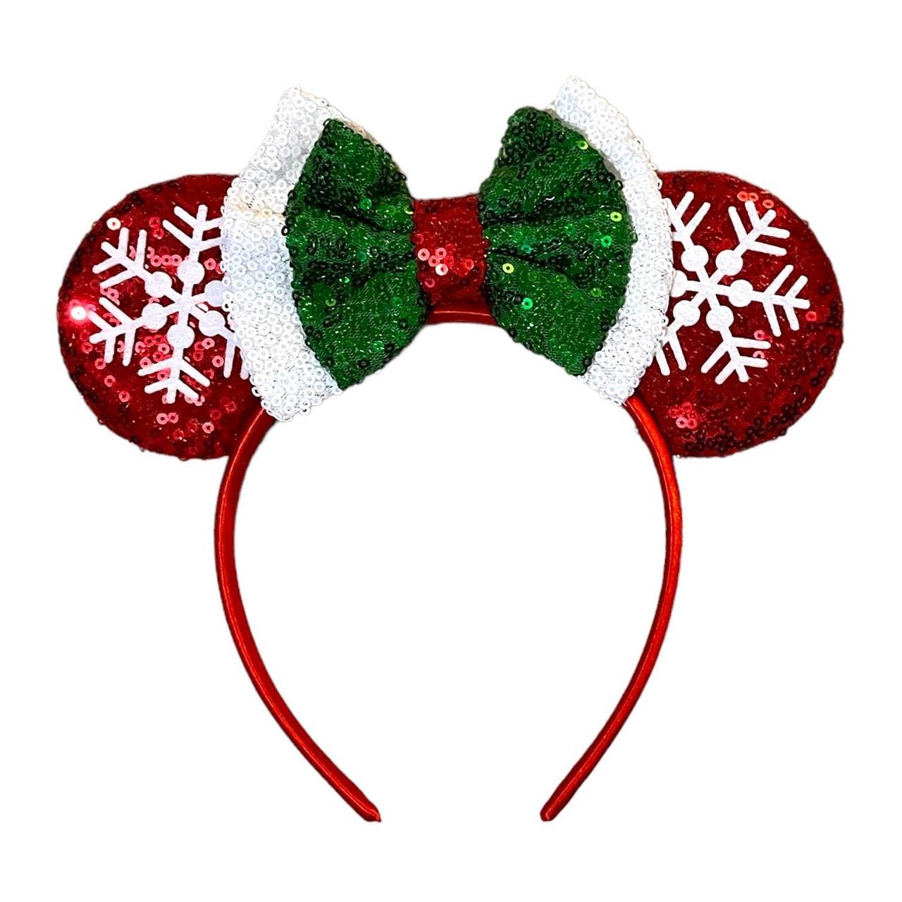 New Disney Inspired Mouse Ear Headband Christmas... - Depop