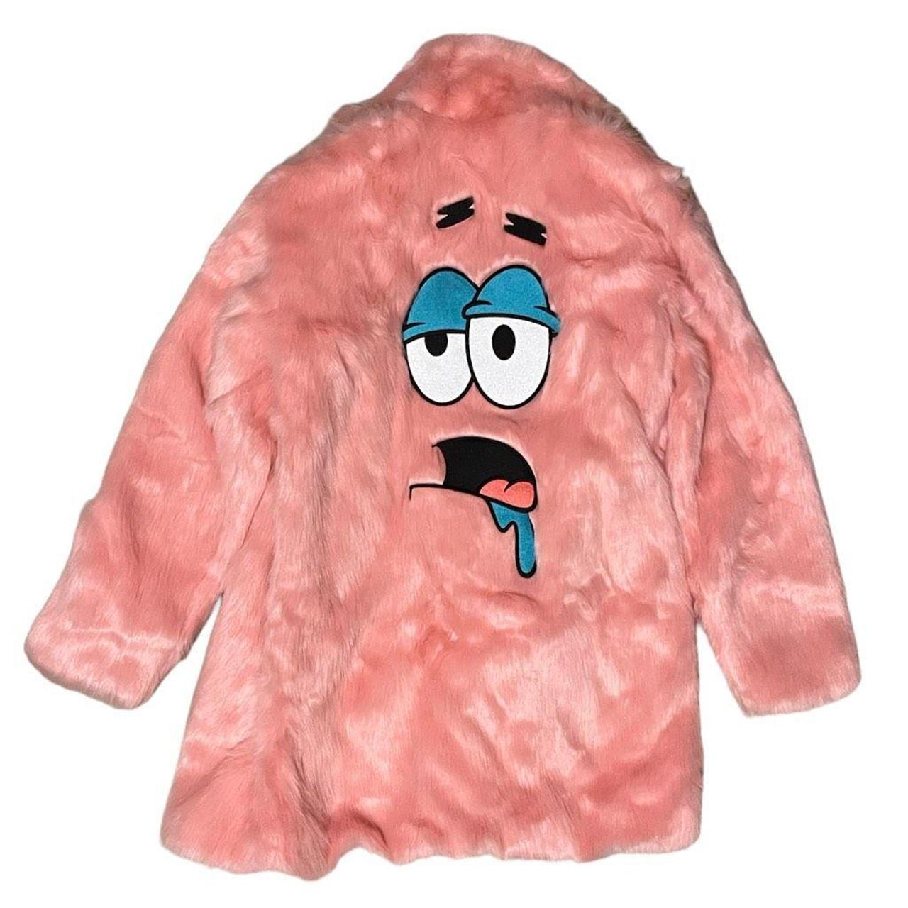 Dolls Kill x SpongeBob I'm With Dummy Faux Fur Coat... Depop