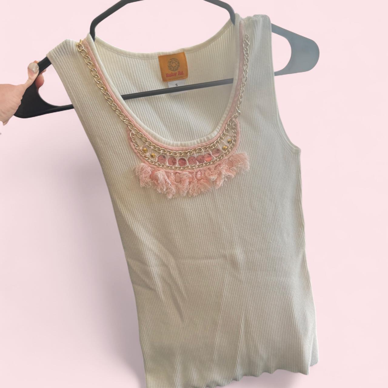 Ruby Rd. Women's Tank top - White/Multi - S – Rub… - image 2