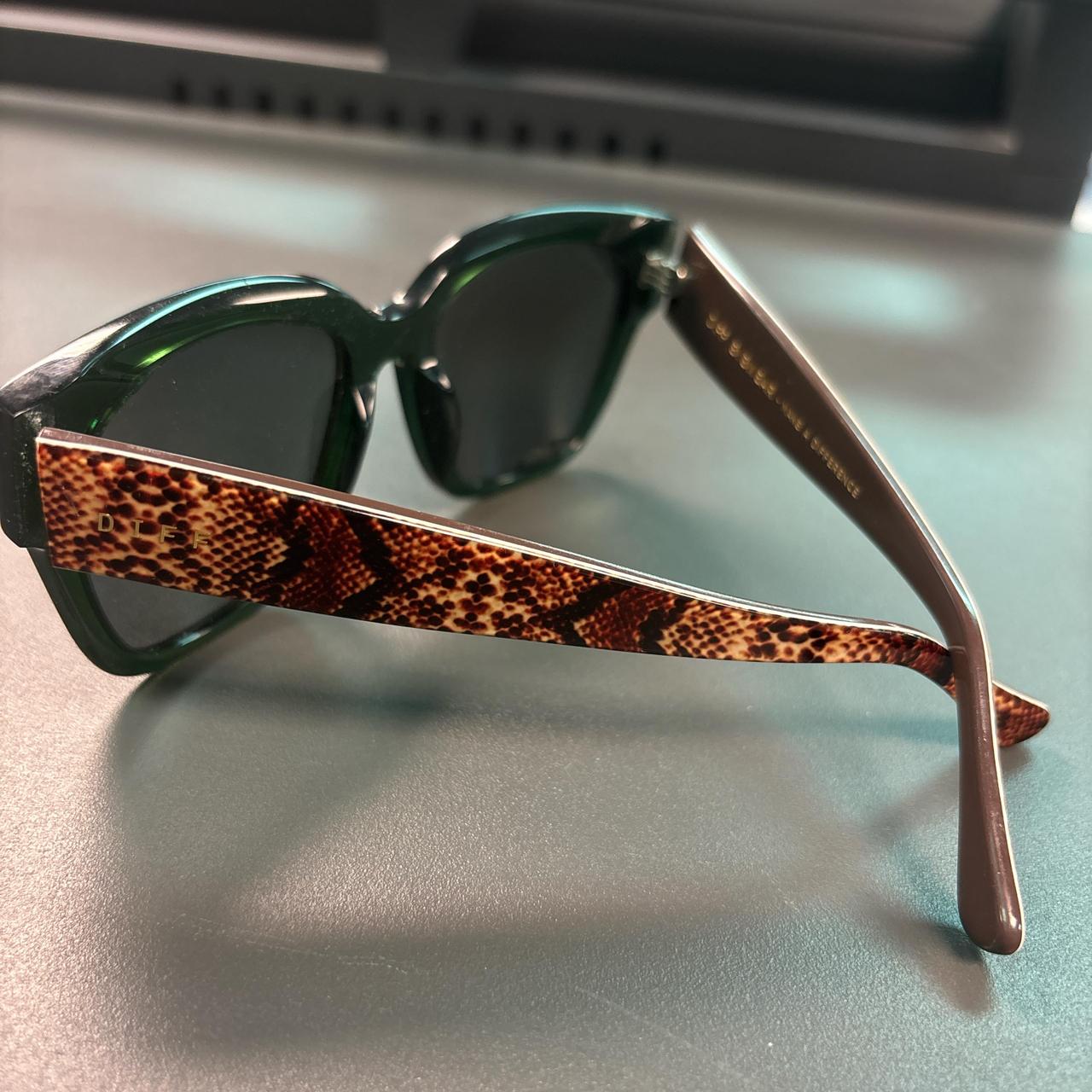 DIFF Women's Sunglasses - Green/Brown – DIFF Gree… - image 1