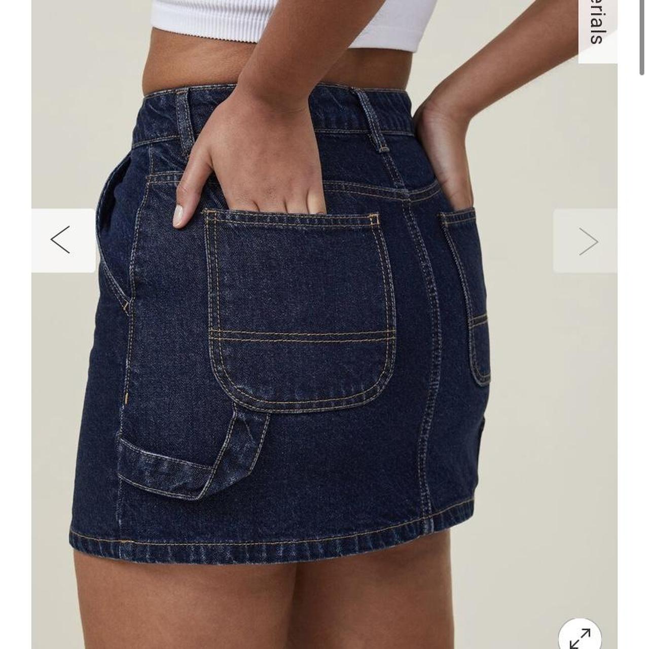 Cotton On Denim Skirt Size 8 Worn once RRP... Depop