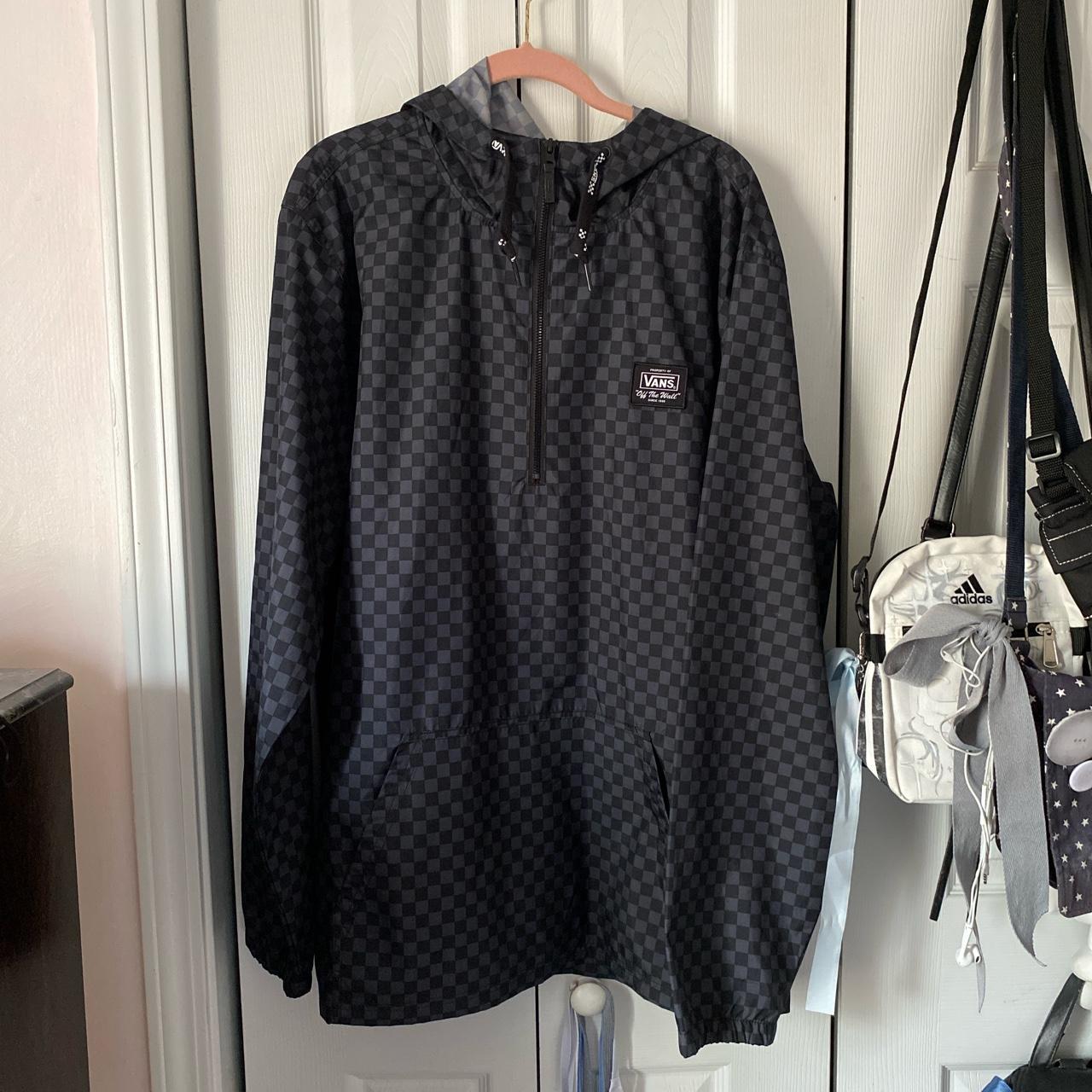 Vans on sale checkered windbreaker