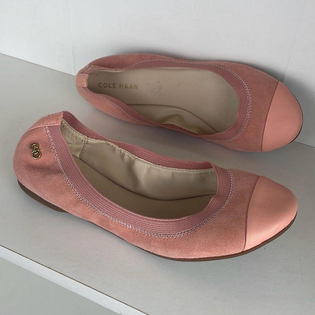 Cole haan elbridge suede ballet flat deals