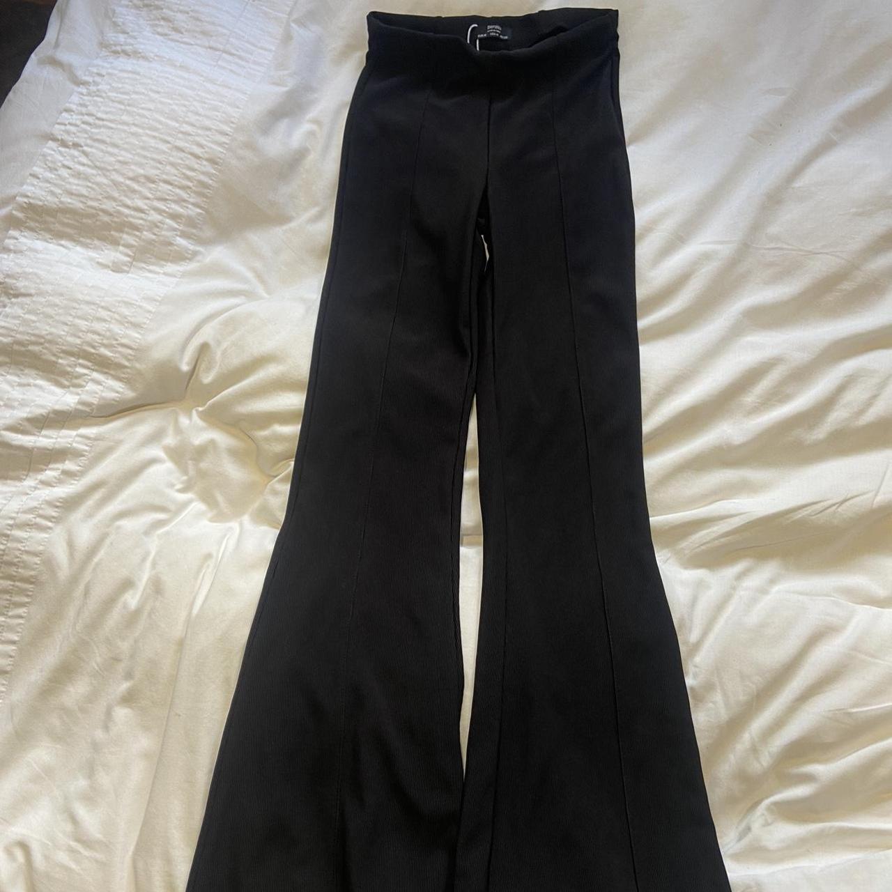 Bershka Women's Black Trousers | Depop