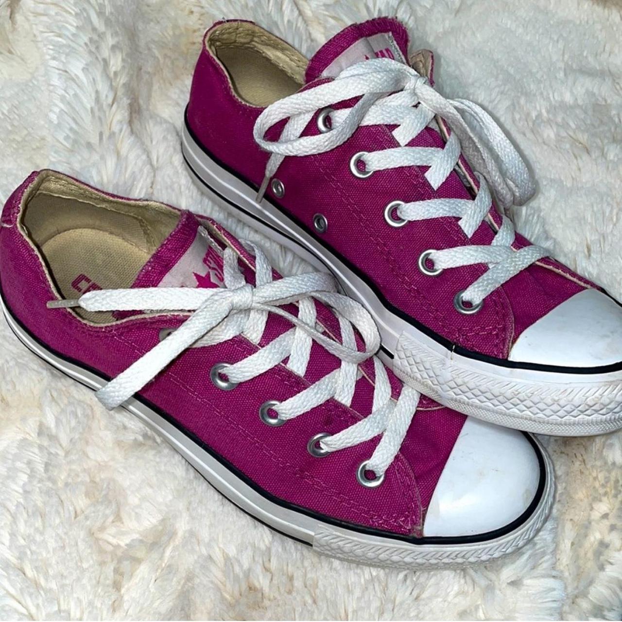 Plum purple Converse trainers super cute