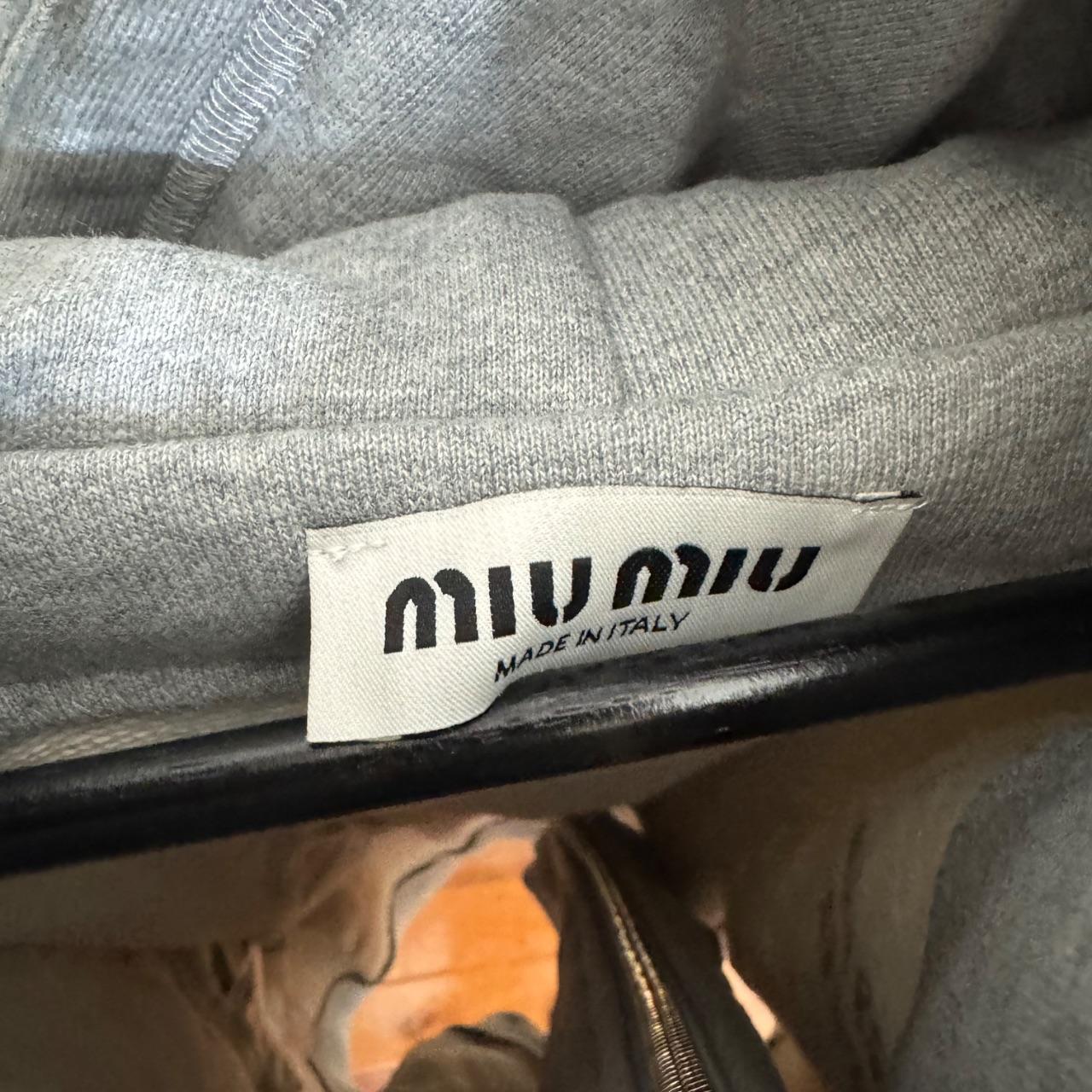 Miu Miu Women's Hoodie - Grey - M – Miu miu FW 20… - image 3