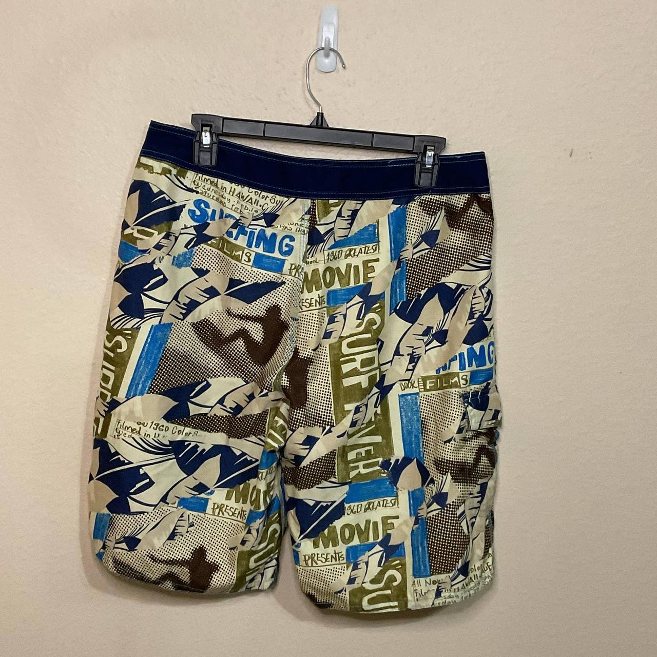 Ocean Pacific Men's Blue Swim-briefs-shorts (2)