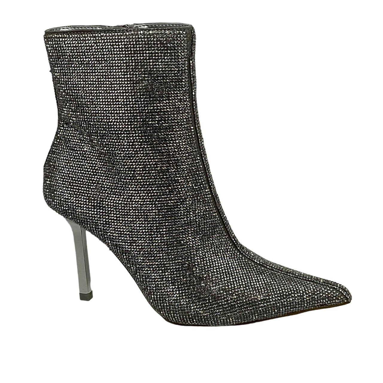 steve madden silver booties