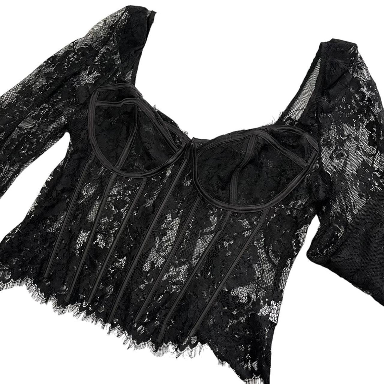 New fashion nova black lace corset top🖤 the black... Depop