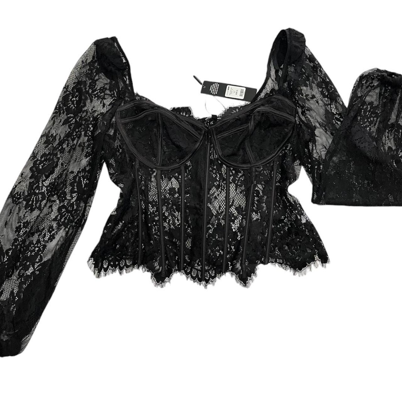 New fashion nova black lace corset top🖤 the black... Depop