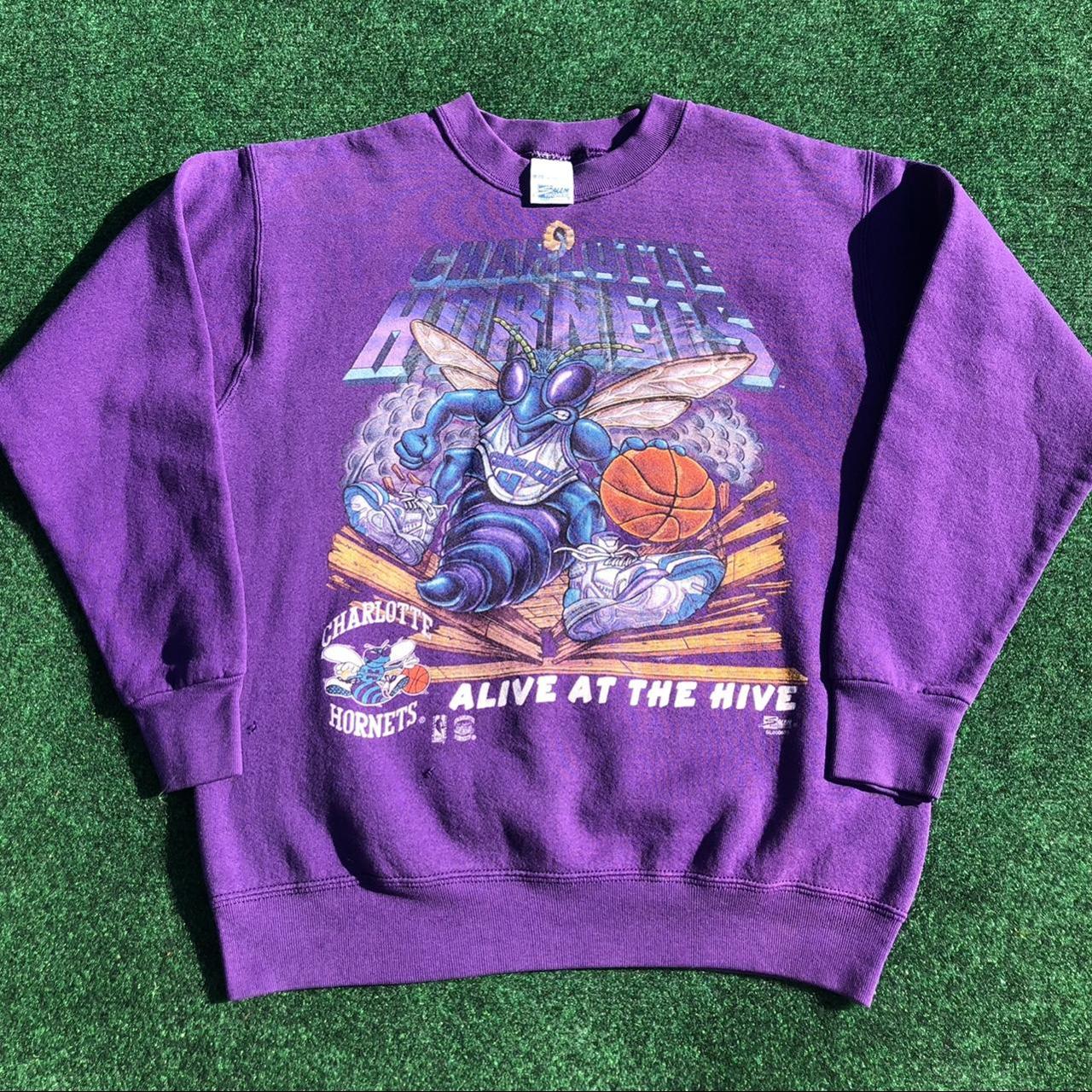 charlotte hornets vintage crewneck
