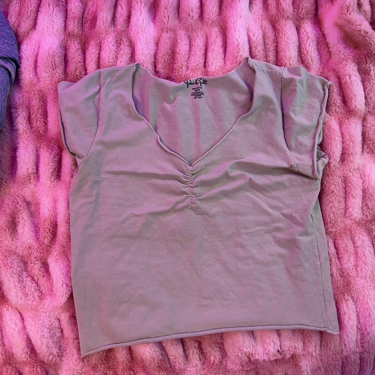 light pink brandy melville gina top! never worn and - Depop