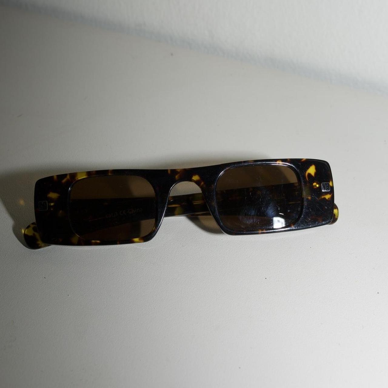 Spitfire sunglasses in tortoise A fun rectangular... - Depop