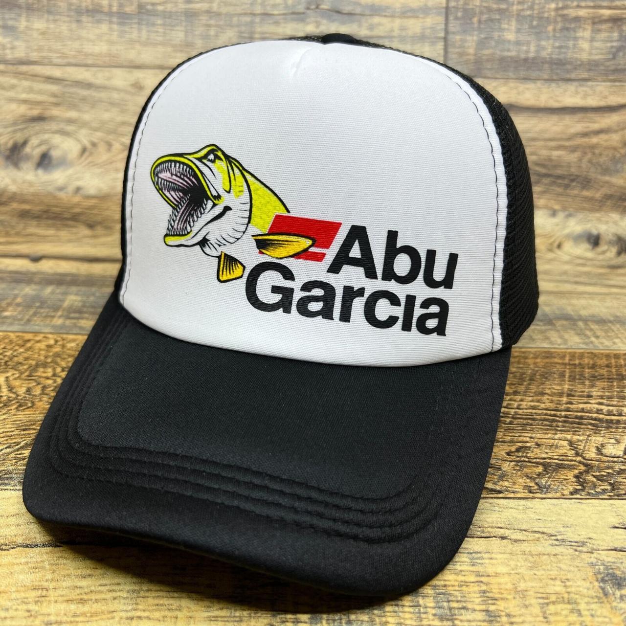 Abu Garcia Mens Trucker Hat Black Snapback Fishing - Depop