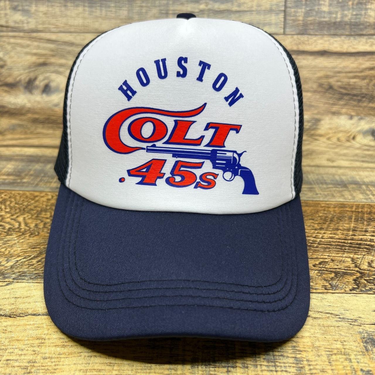 Defunct Houston Colt 45s Mens Trucker Hat Navy Snapback 