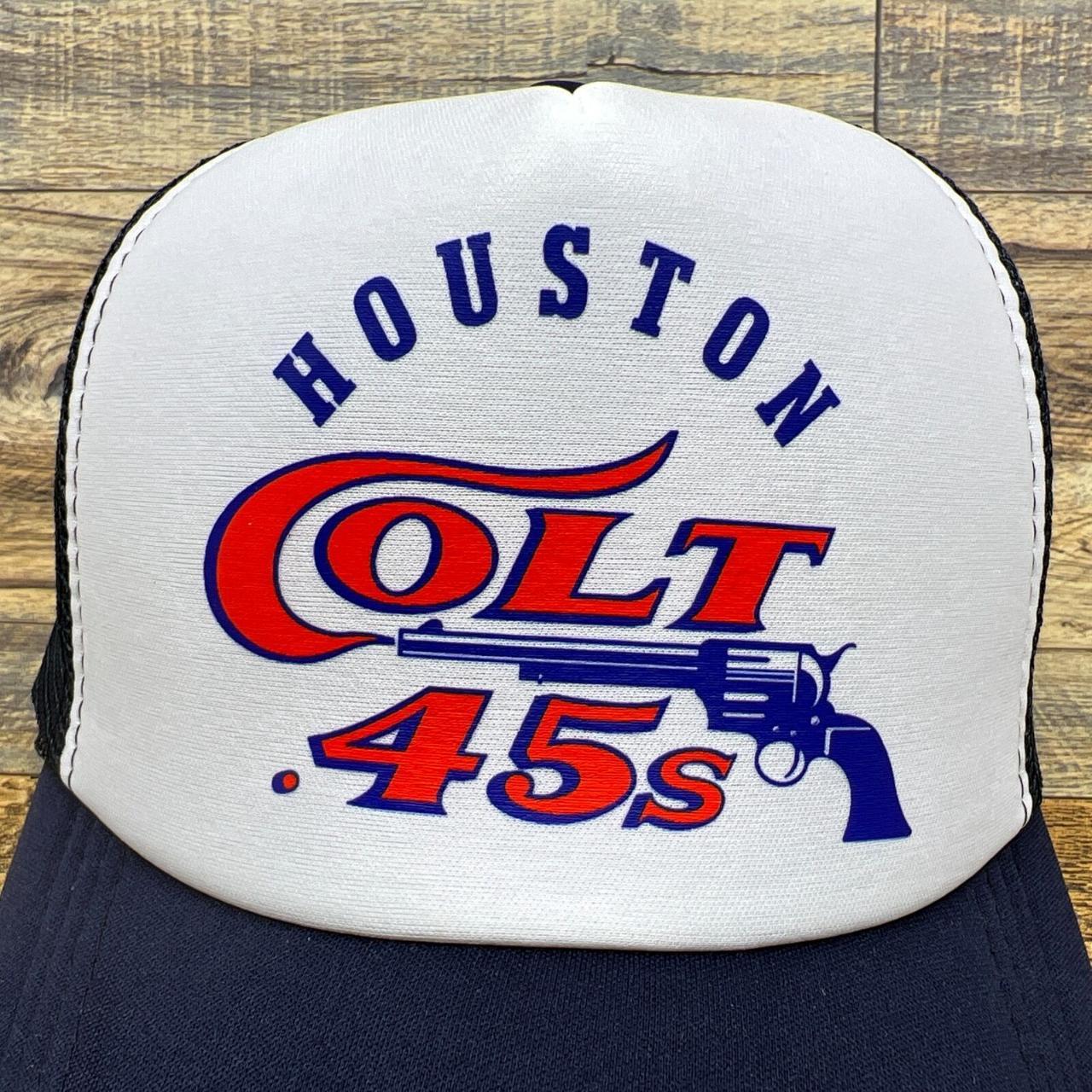 Defunct Houston Colt 45s Mens Trucker Hat Navy Snapback 