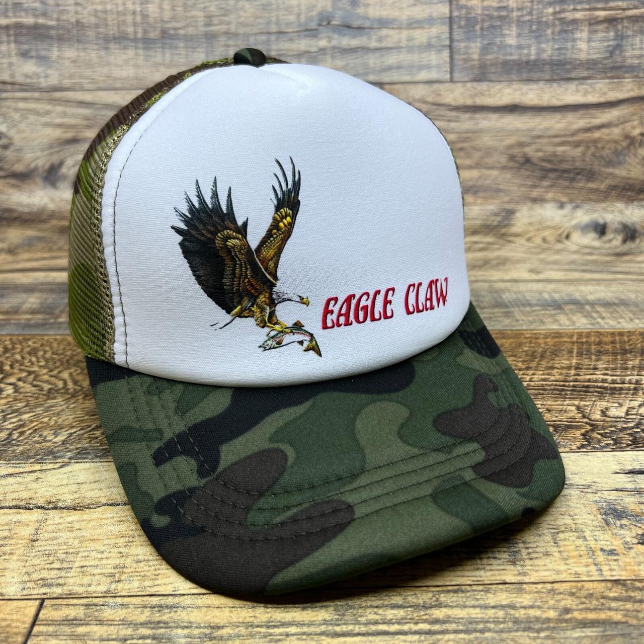 Eagle Claw Mens Trucker Hat Camouflage Snapback - Depop