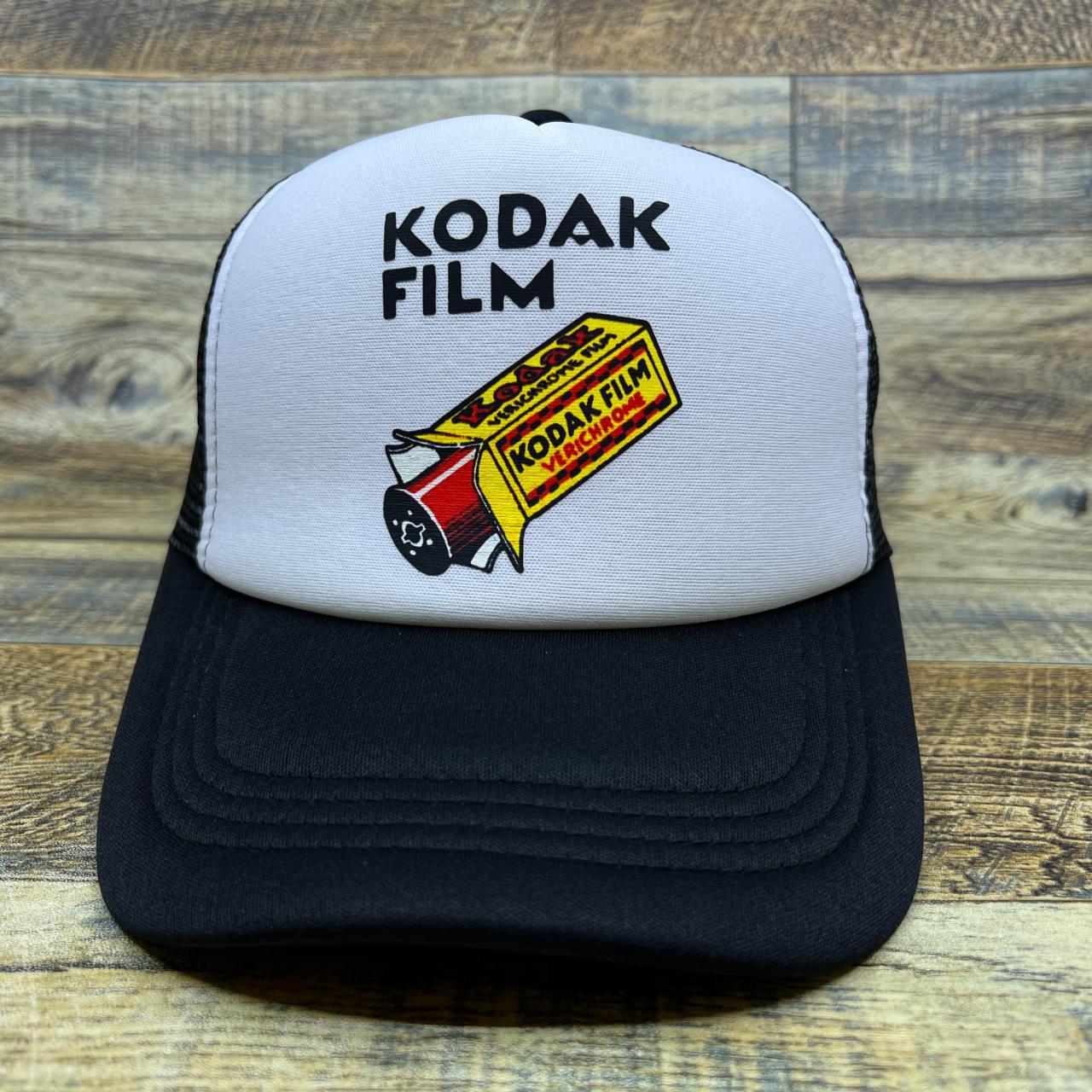 Kodak Film Mens Trucker Hat Black Snapback Depop
