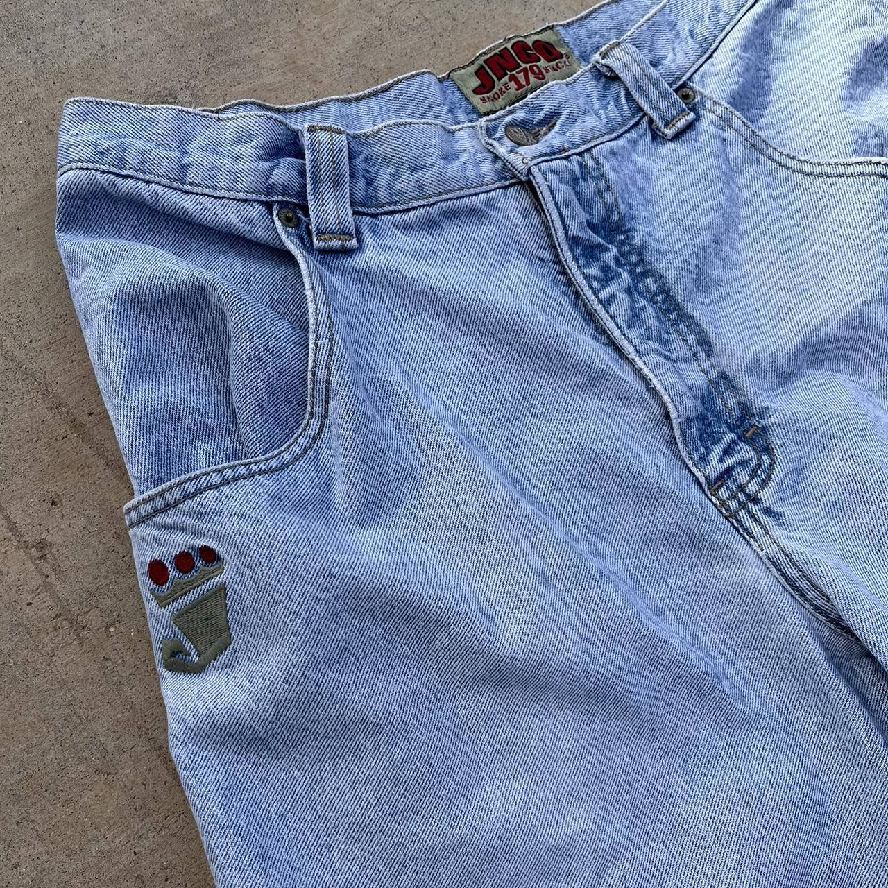 JNCO Jeans Crown Tribal Cutoff Jorts Size 34 Please - Depop