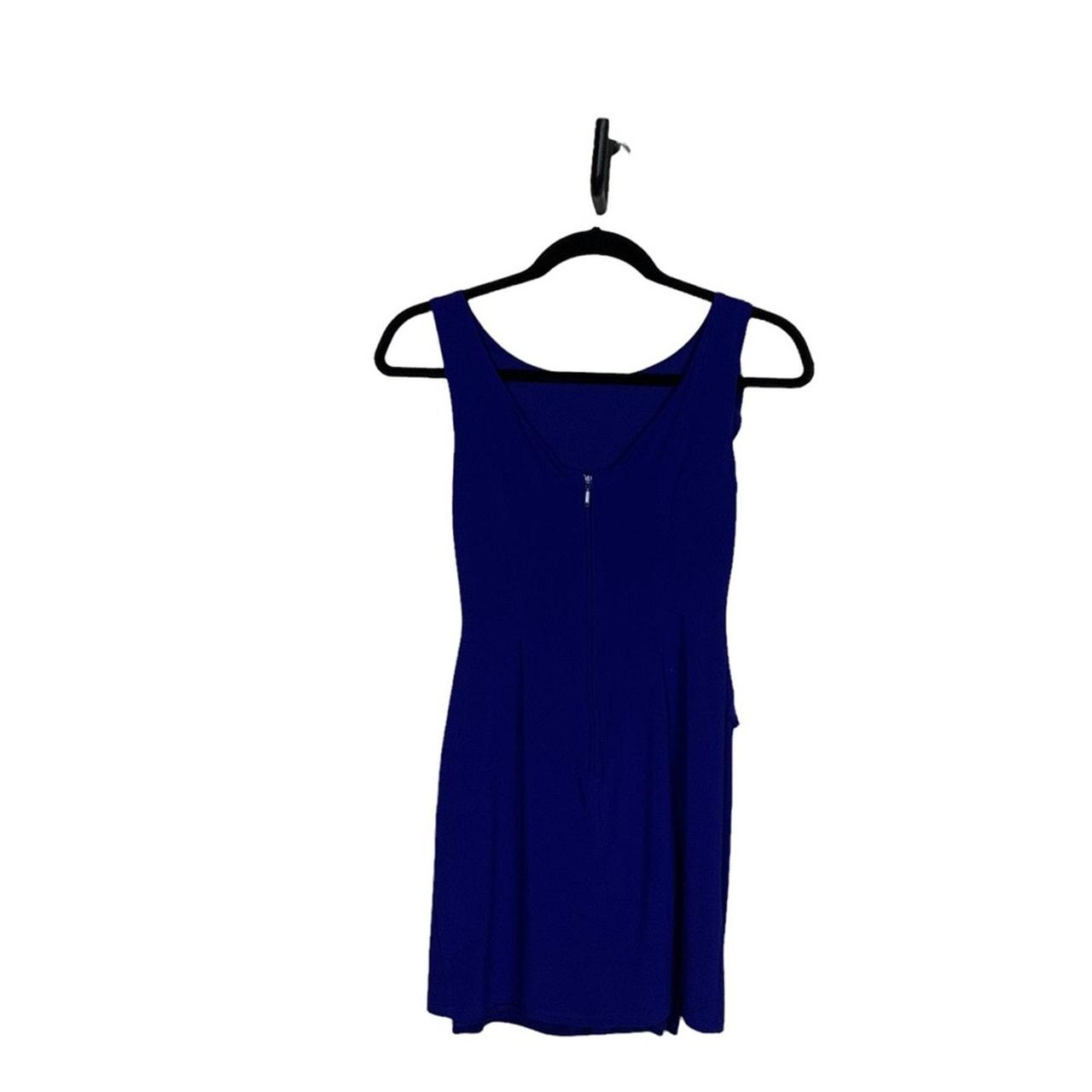 Store Hailey Logan by Adrianna Papell Sleeveless Ruched Ruffle Dress Royal Blue XS