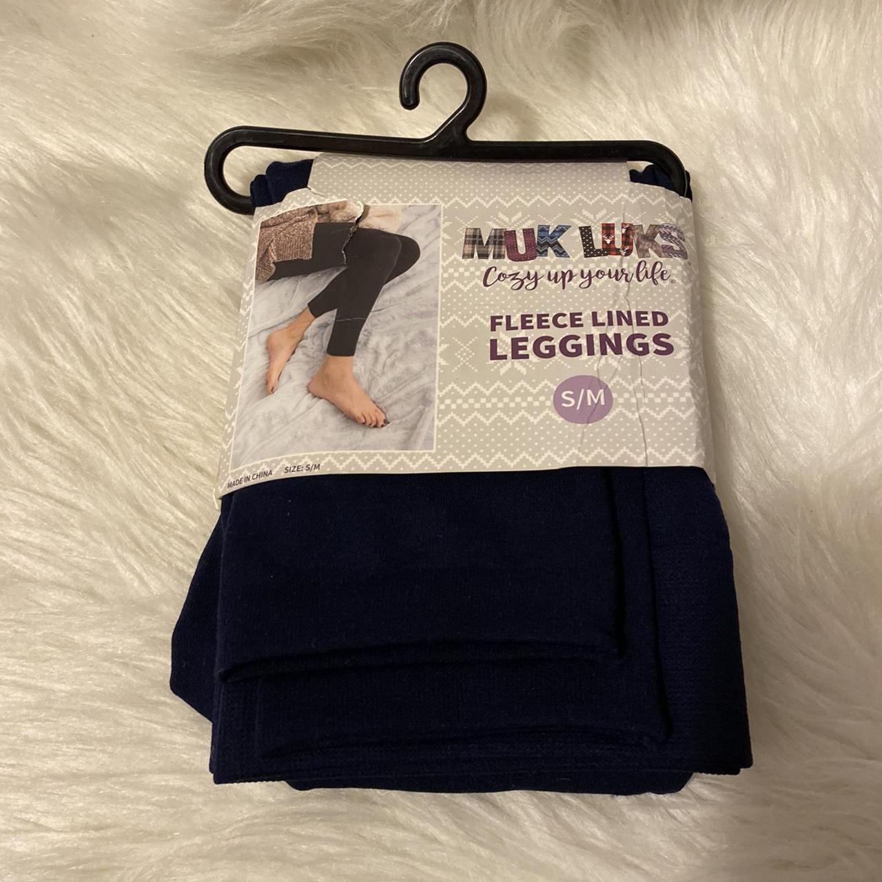 NEW Muk Luks Women's Size S/M Leggings Fleece - Depop