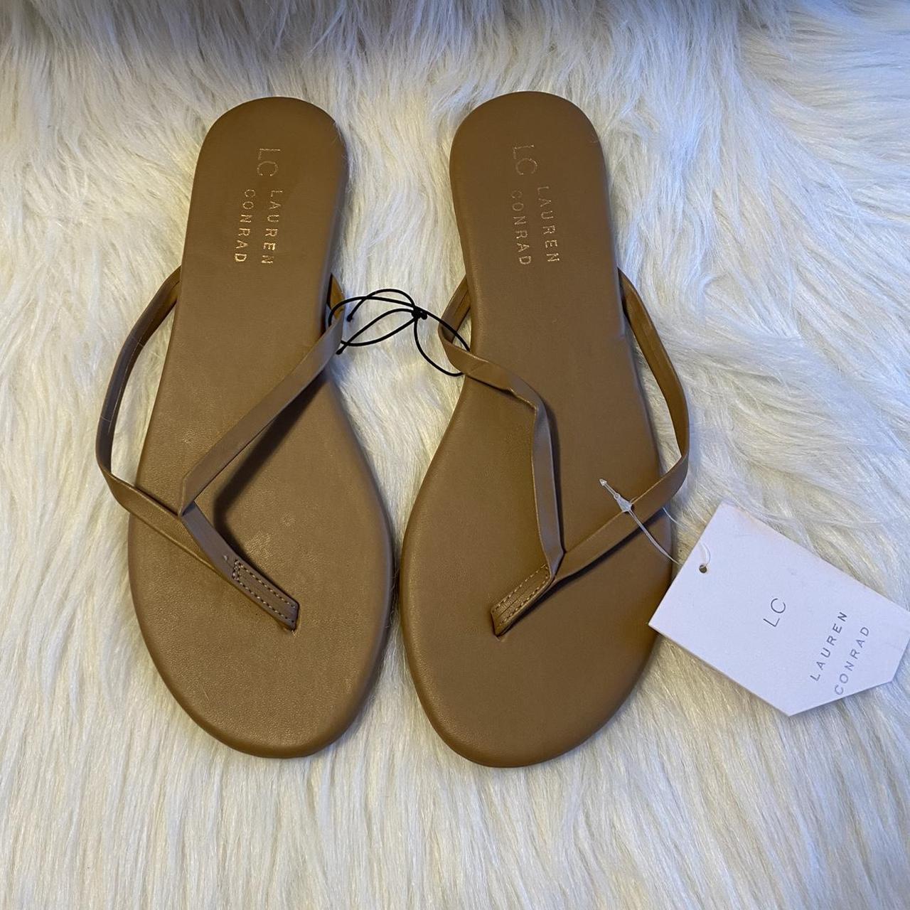 Lauren conrad 2024 gold flip flops