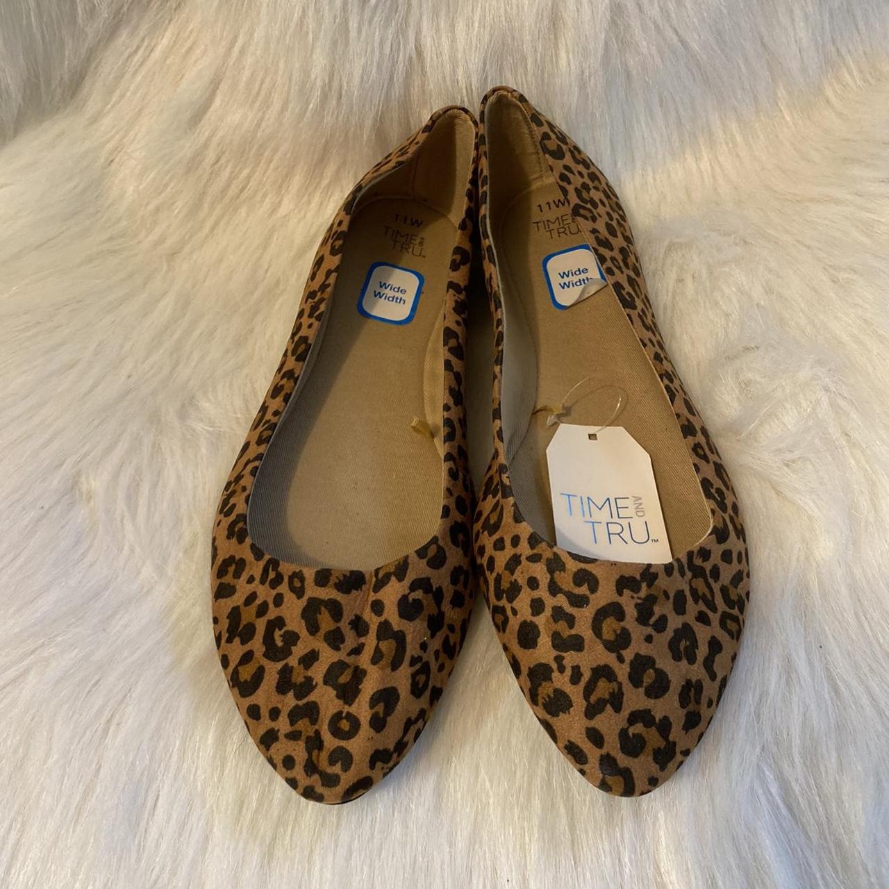 NWT Time And Tru Leopard Print Flats Women’s Size... - Depop