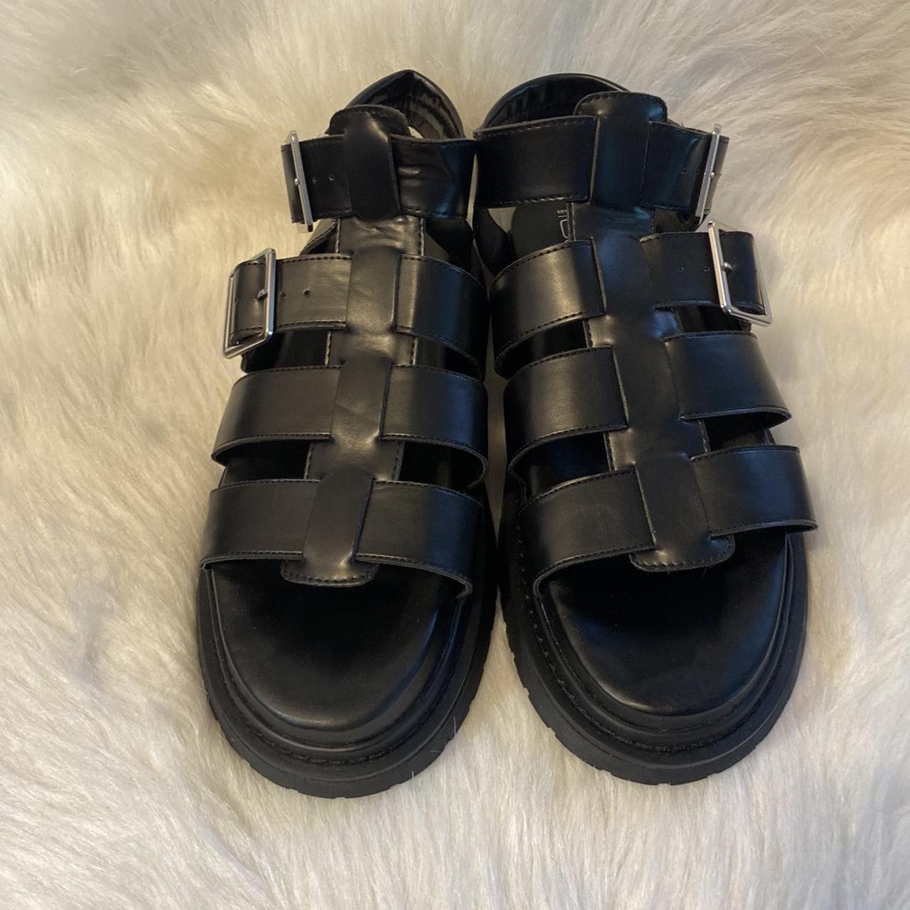 NWOT No Boundaries Platform Sandals Size 11... - Depop