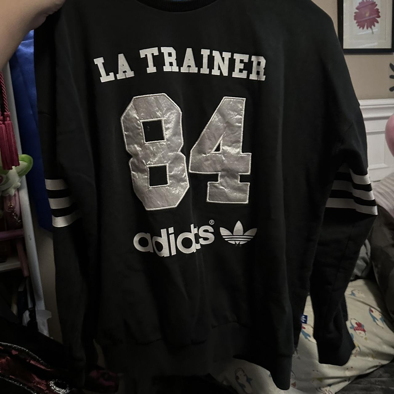 Adidas LA Trainer 84 Black Sweatshirt in Size