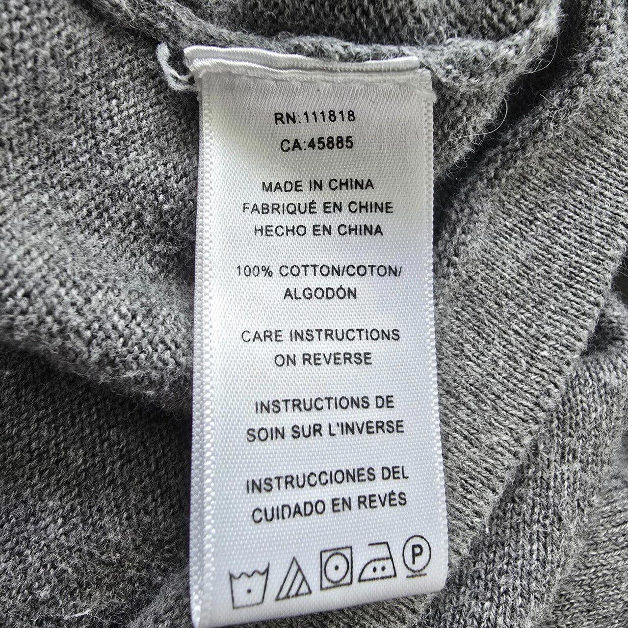 Michael Kors Sweater Men XXL Gray Cotton Full Zip. Depop