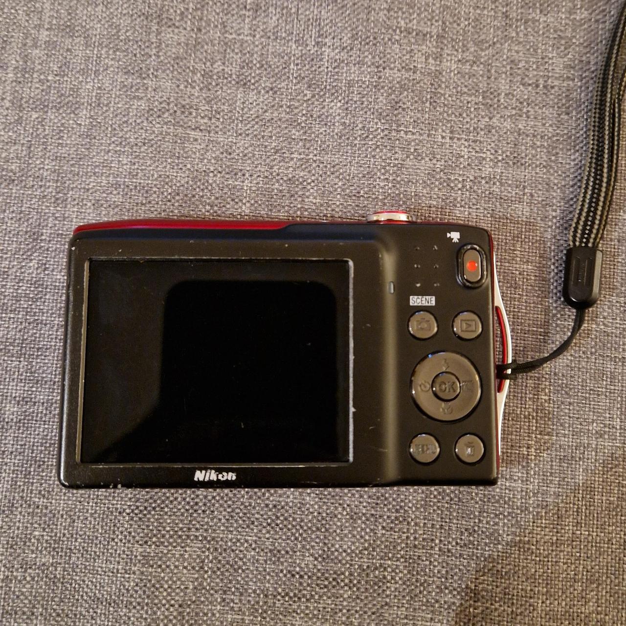 Nikon Coolpix S3200 compact camera in red Used but... Depop