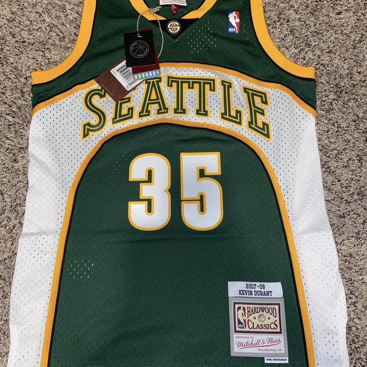 Men's Seattle SuperSonics Kevin Durant Mitchell & Ness Green