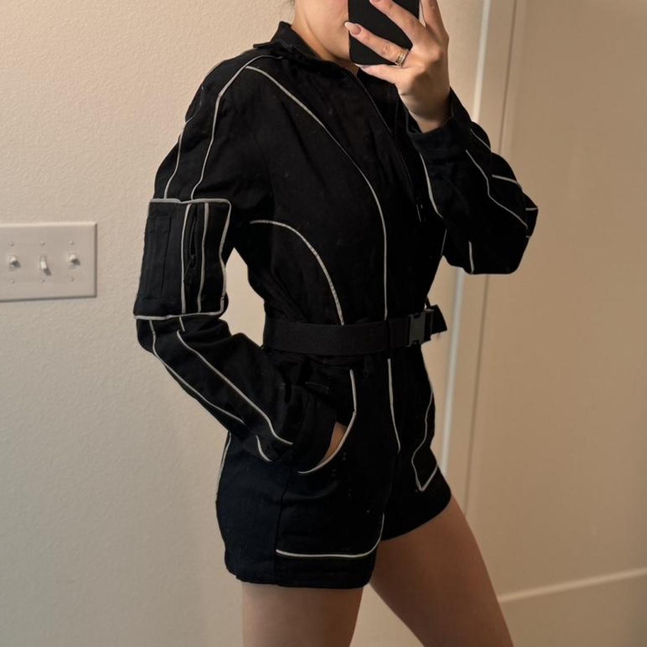 I am Gia Trexler Reflective Romper Size small Depop