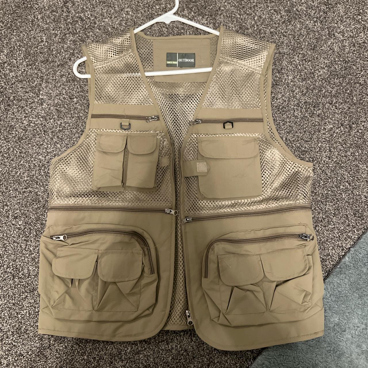 cargo mesh vest - Depop