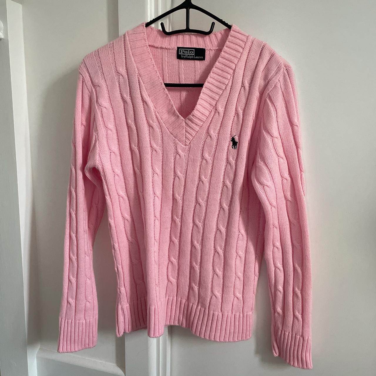 Polo Ralph Lauren Women's Pink Jumper | Depop