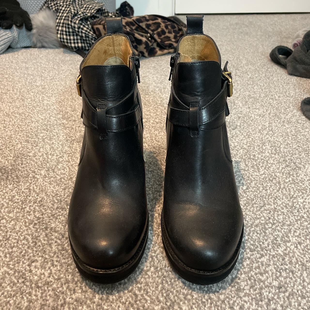 Topshop store gold boots