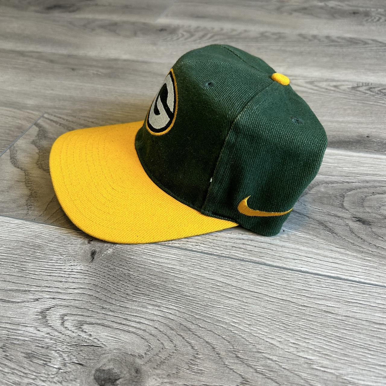 Vintage Nike NFL Pro Line Snapback Hat Green Bay Packers 90’s