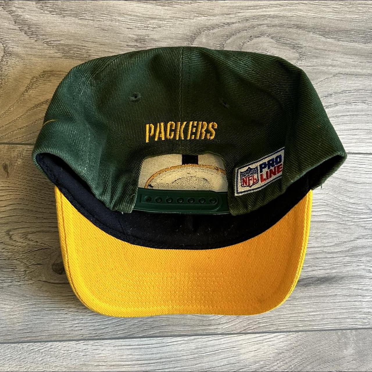 Vintage Nike NFL Pro Line Snapback Hat Green Bay Packers 90’s