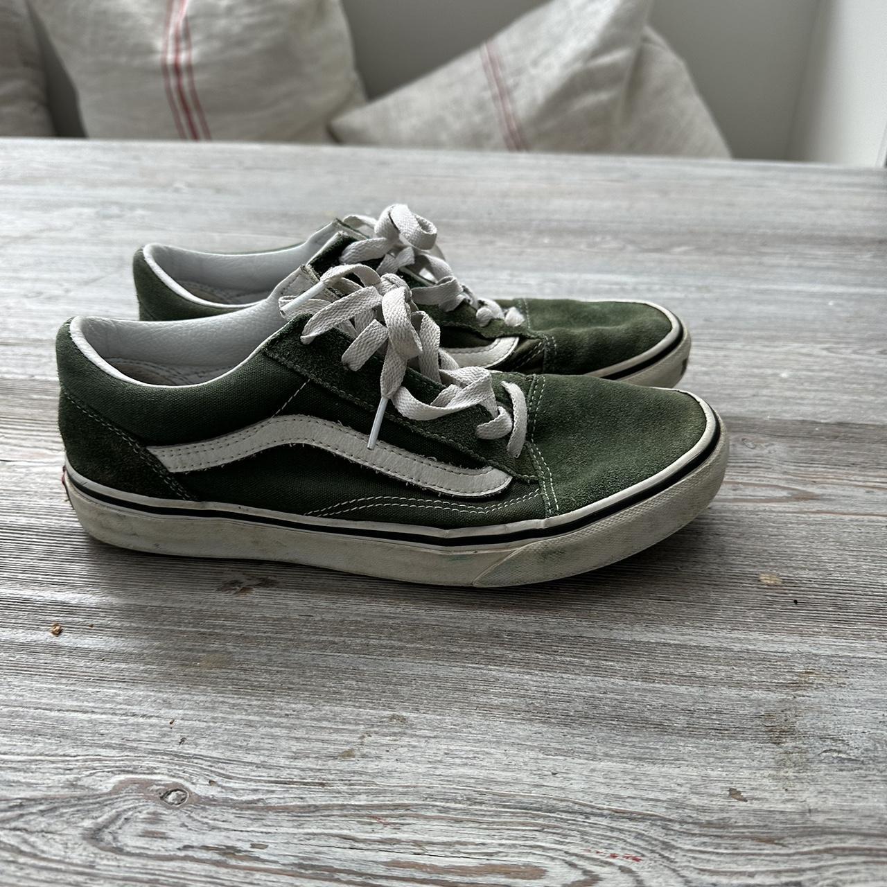 Green vans trainers size 6 Depop