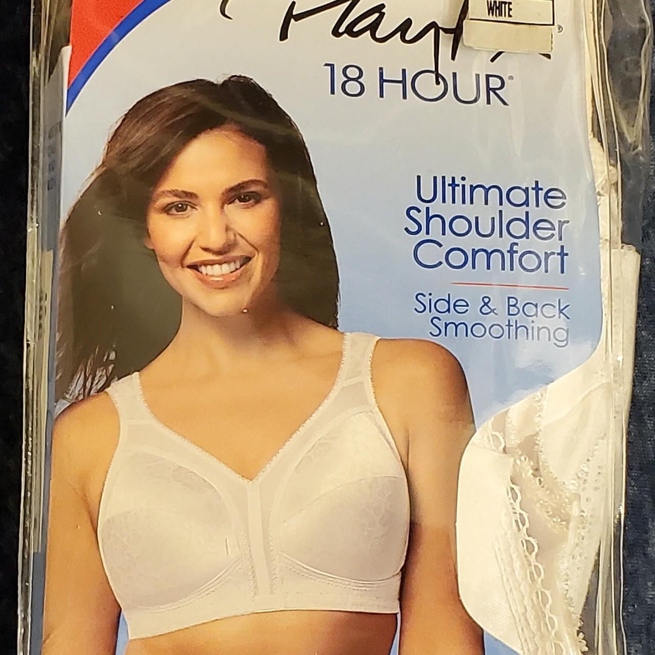 Playtex 18 Hour Bra 40 C White 4693 Ultimate Depop   P0 