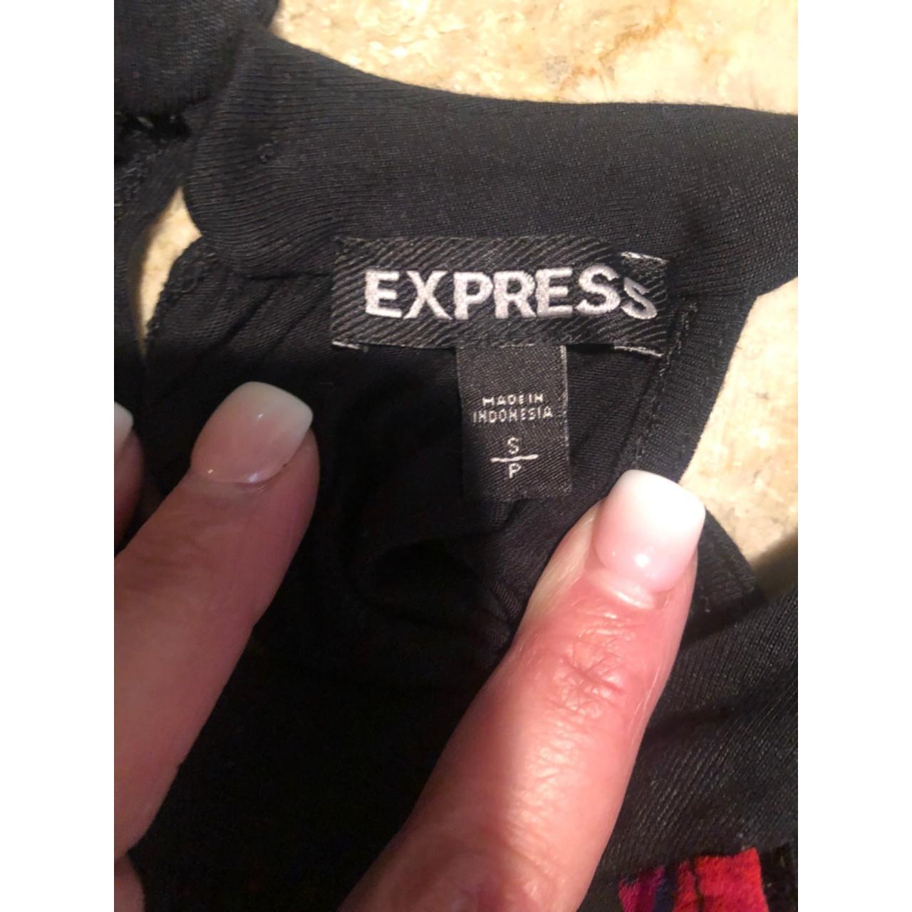 Express Women's Black Blouse | Depop