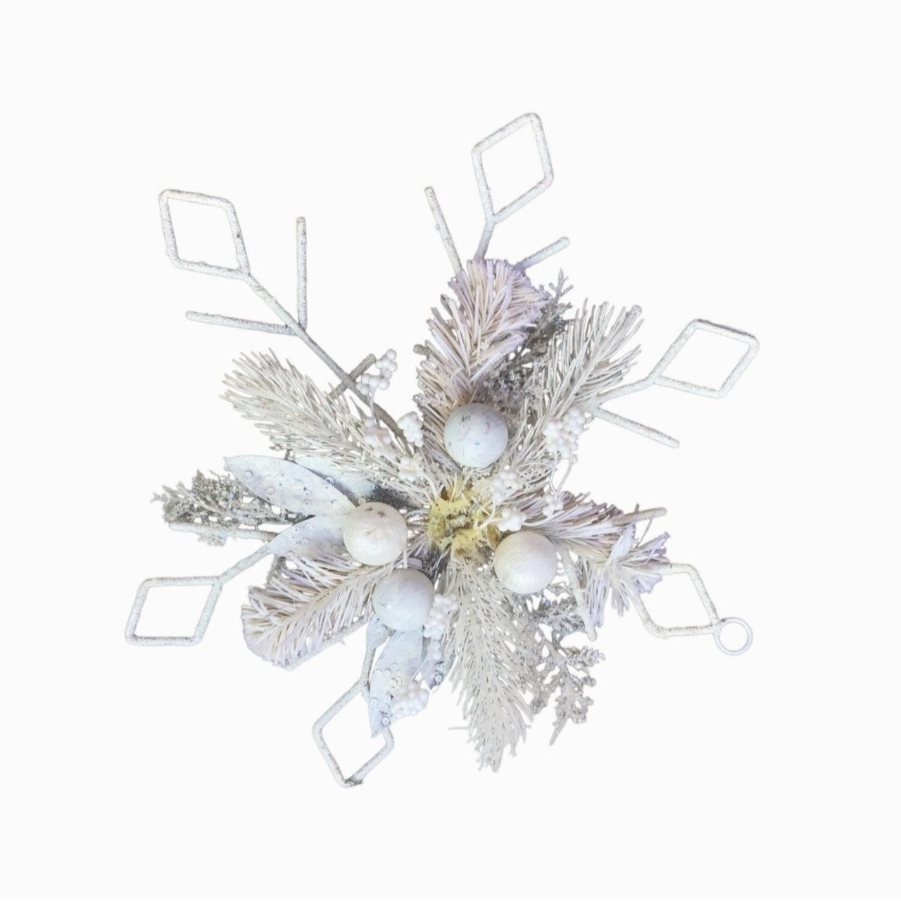 18" WHITE CHRISTMAS TREE TOPPER HOLIDAY... Depop