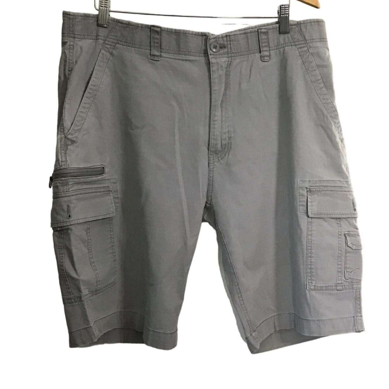 WEARFIRST MENS GREY CARGO WF FREE-BAND SHORTS