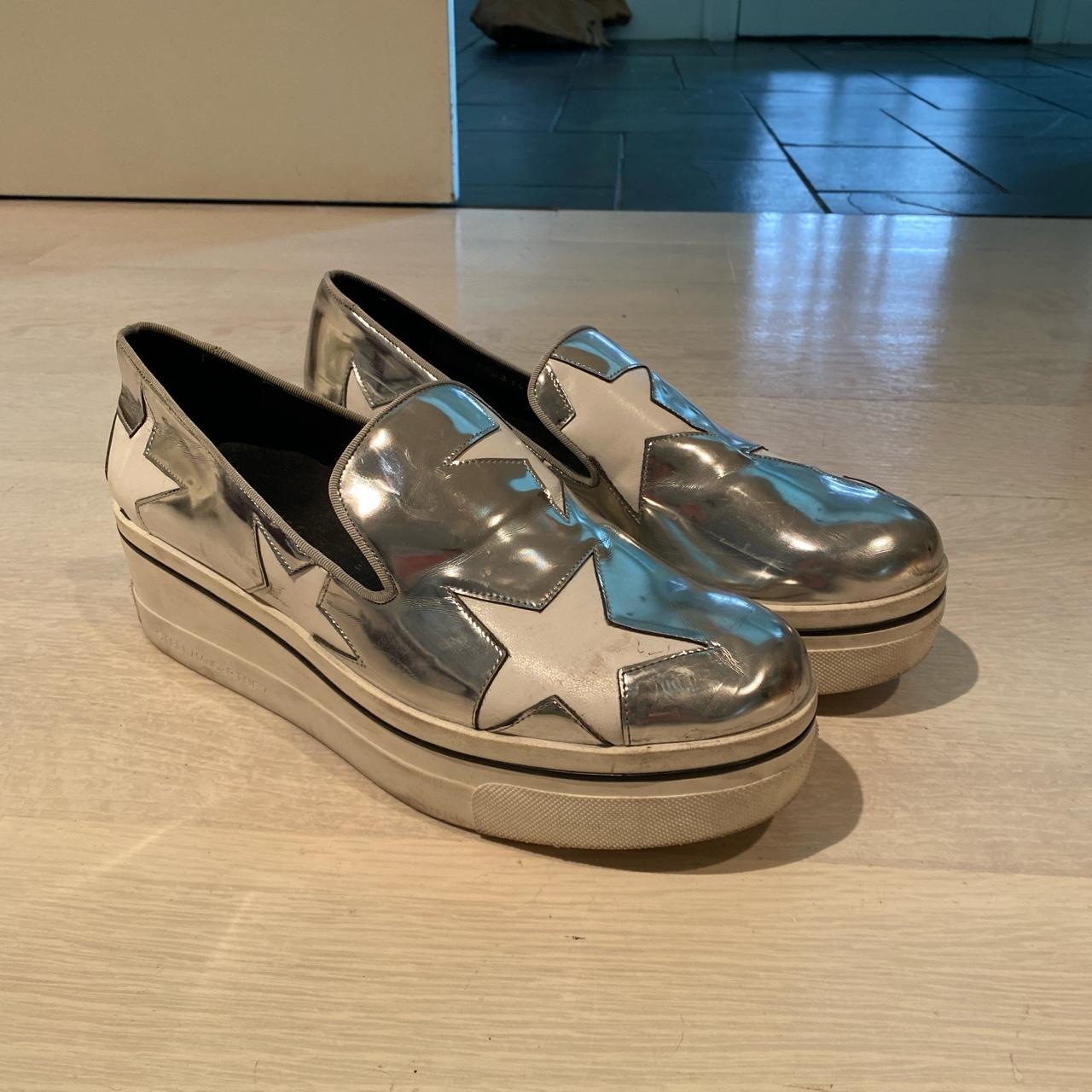 Stella mccartney platform shoes 2024 silver