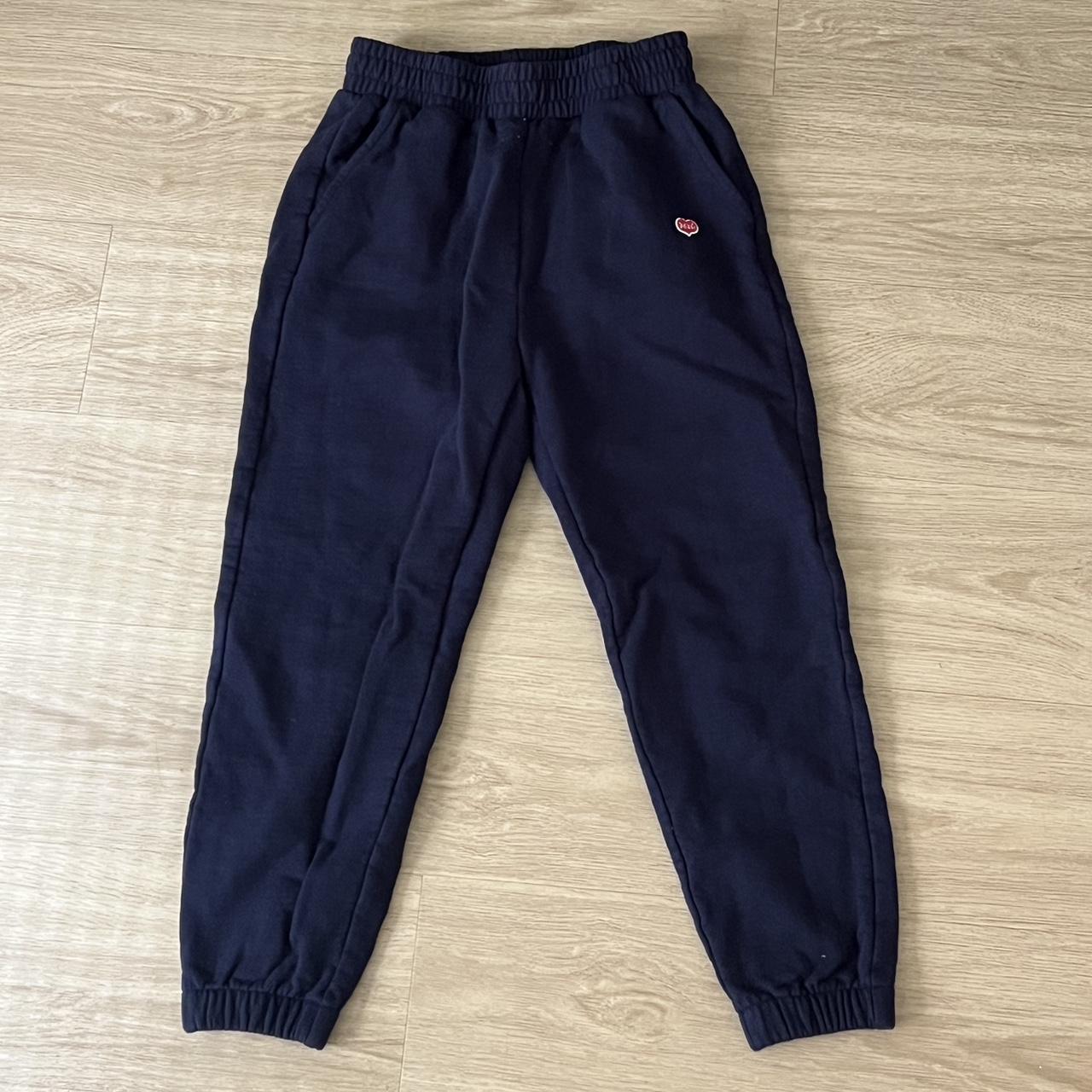 Madhappy Women's Navy and Blue Trousers | Depop