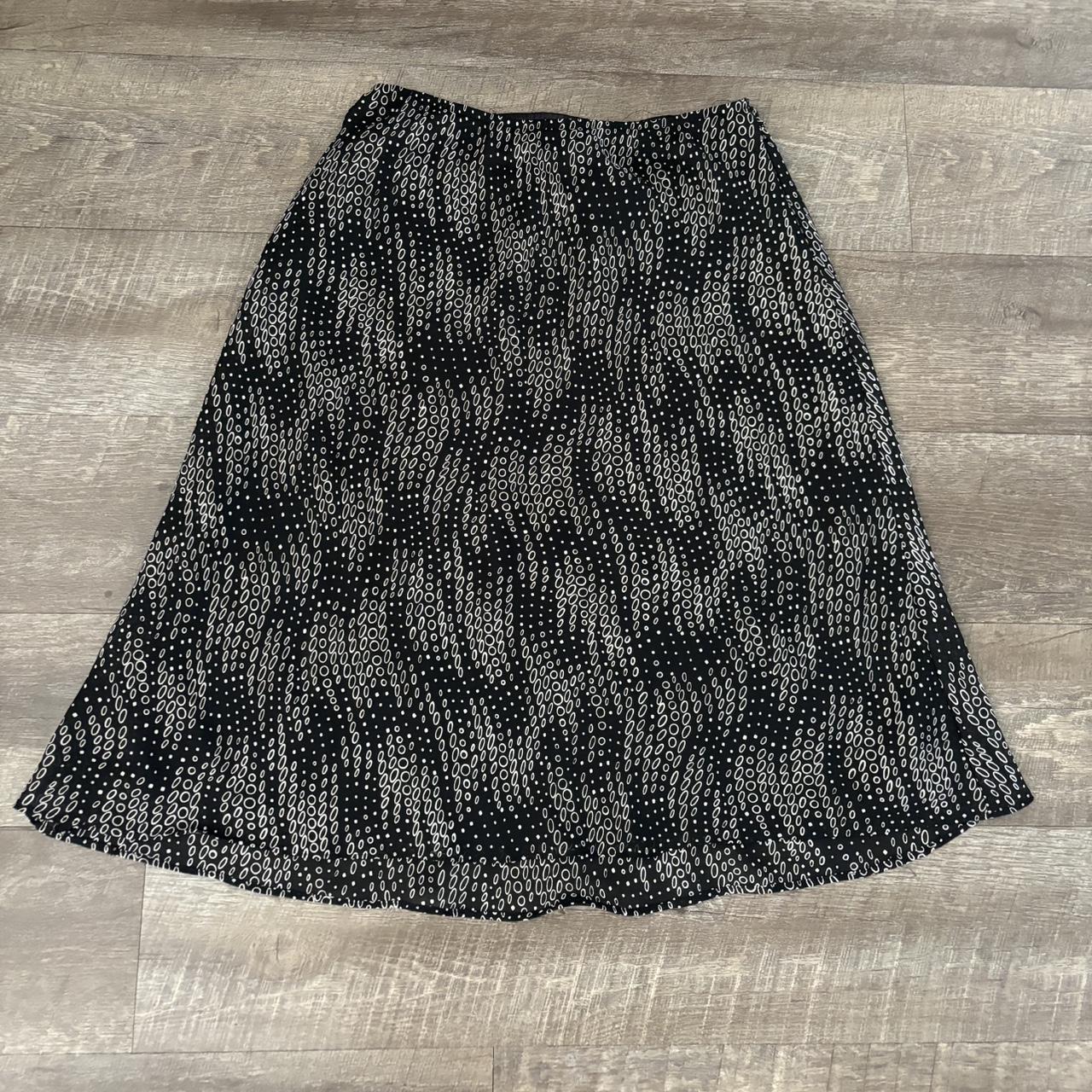 vintage requirements midi skirt with tie in the back... - Depop