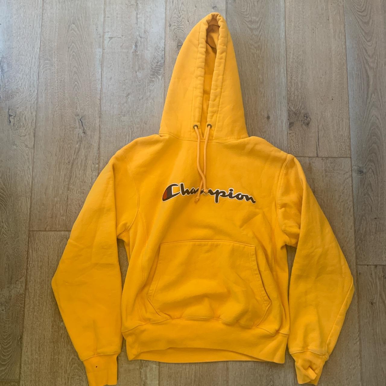 Champion hoodie 2024 mustard colour