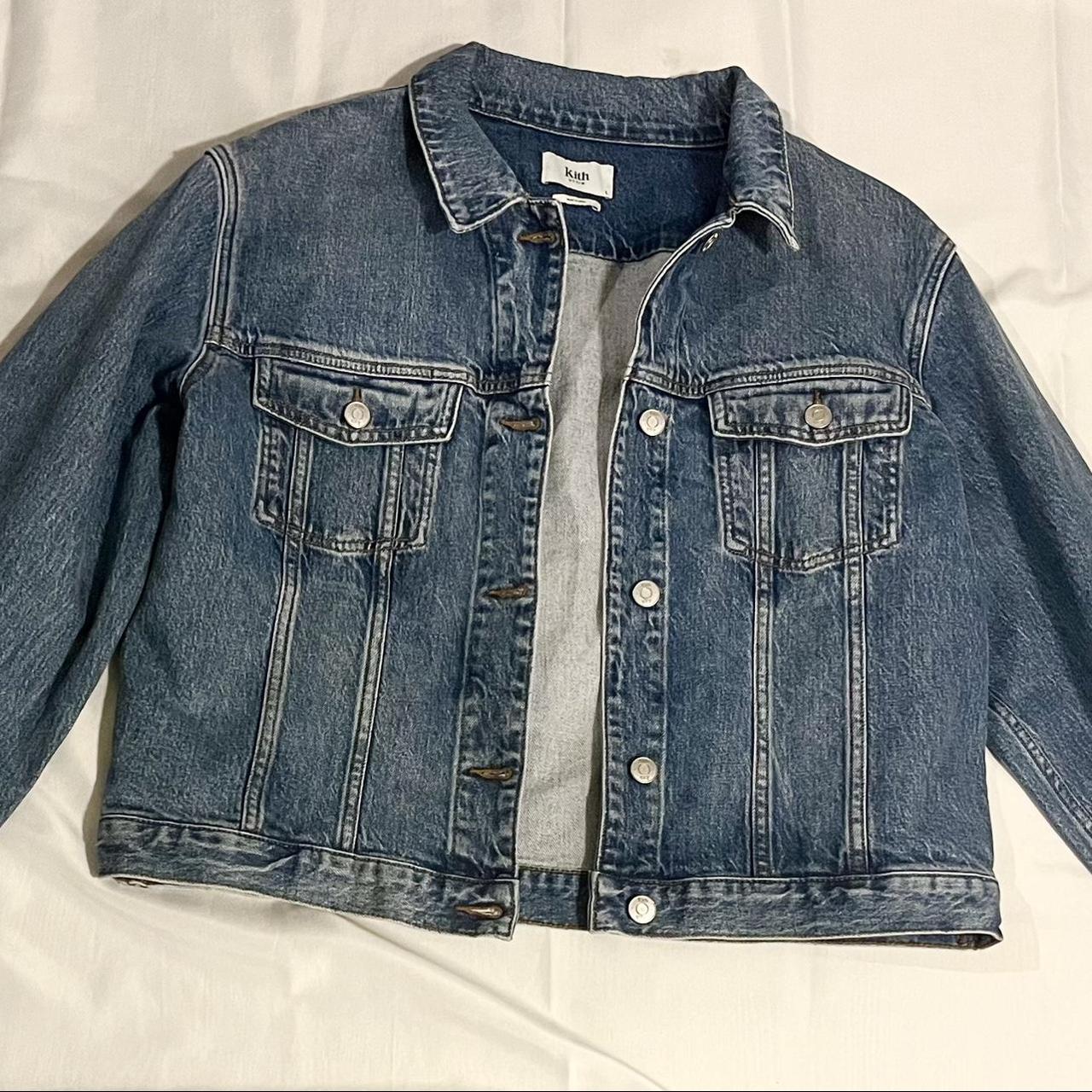 KITH JEANS JACKET SIZE LARGE BRAND NEW ( video of... - Depop