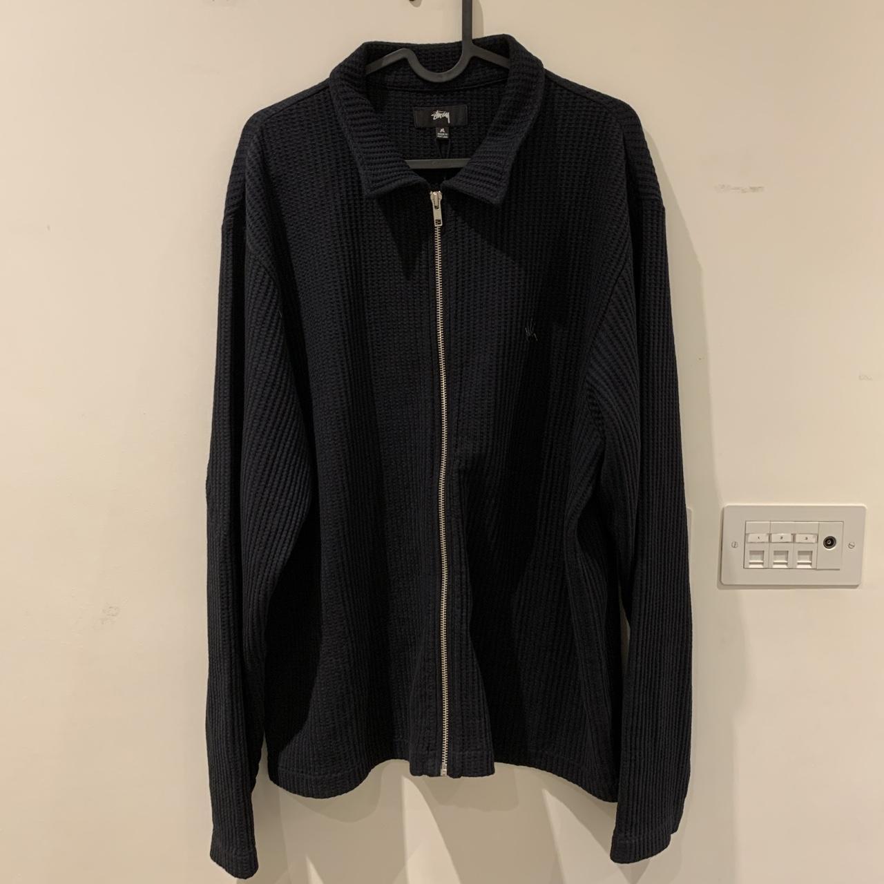 Stussy BIG THERMAL ZIP SHIRT, Black , Size: m Brand...