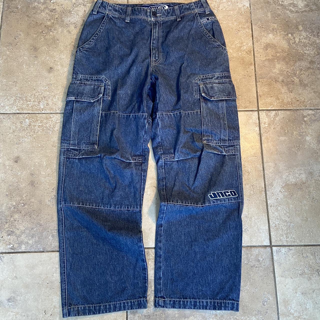 Jnco cargo jeans size 32 waist 32 length - Depop